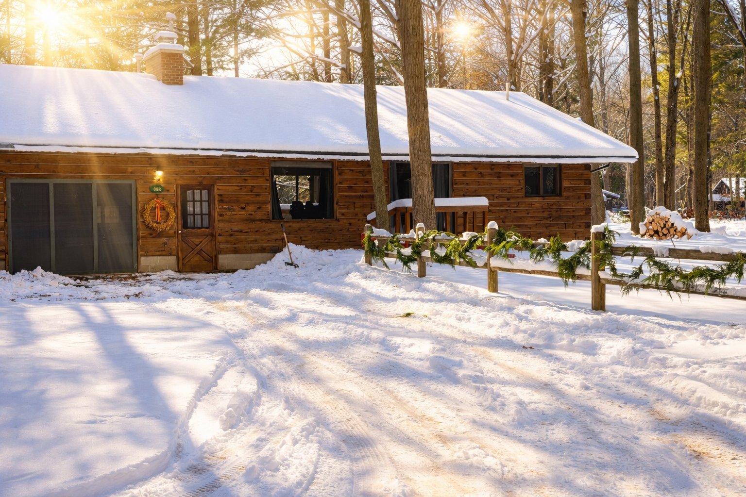 The Snug Log Cabin in Manistee